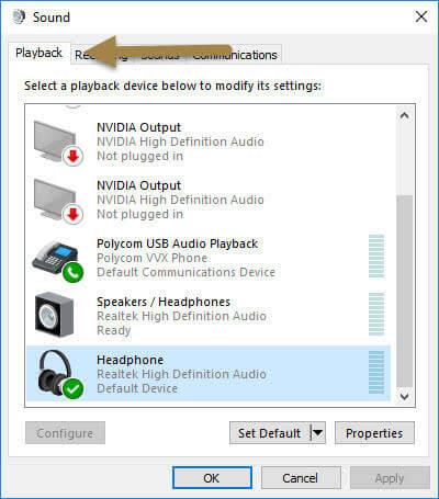 Как исправить, что звук не работает после обновления Windows 10?