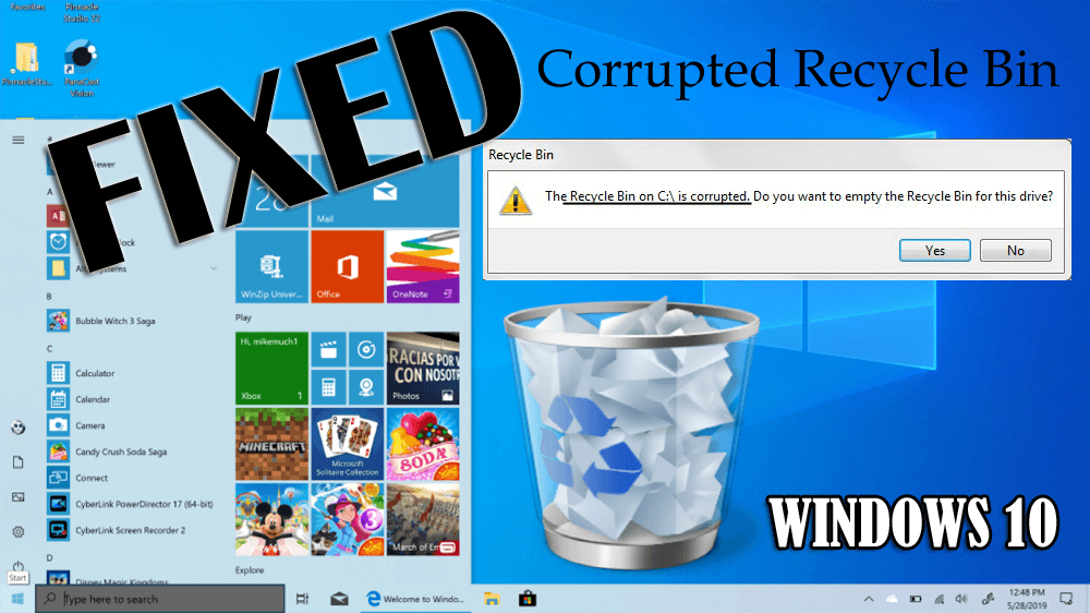 Fix Corrupted Recycle Bin Windows 10 [EASY SOLUTIONS]