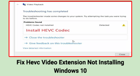 Perbaiki Ekstensi Video Hevc Tidak Menginstal Windows 10