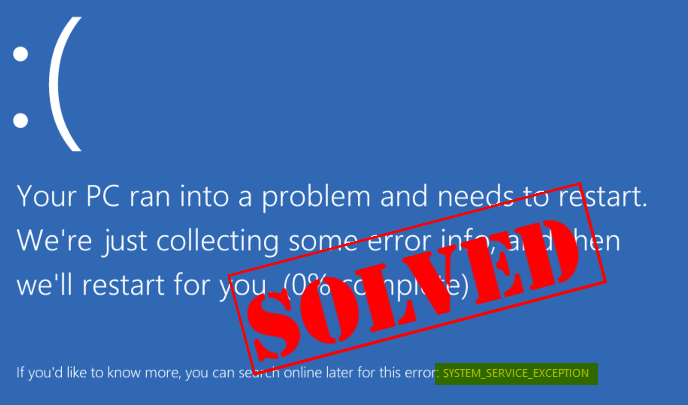 How to Fix System Service Exception Error in Windows 10 & 8