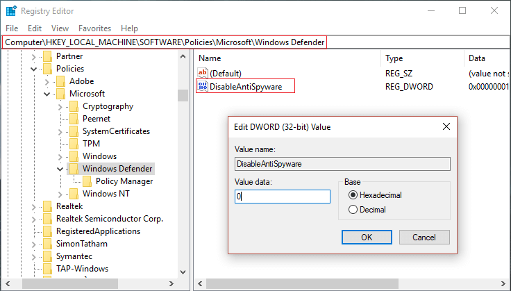 Windows Defender 無法在 Windows 10 上啟動 [已修復]