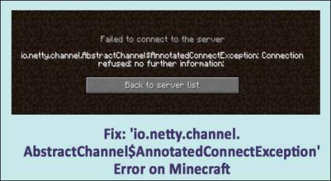 9 수정 Io.Netty.Channel.Abstractchannel Annotatedconnectexception Minecraft 오류