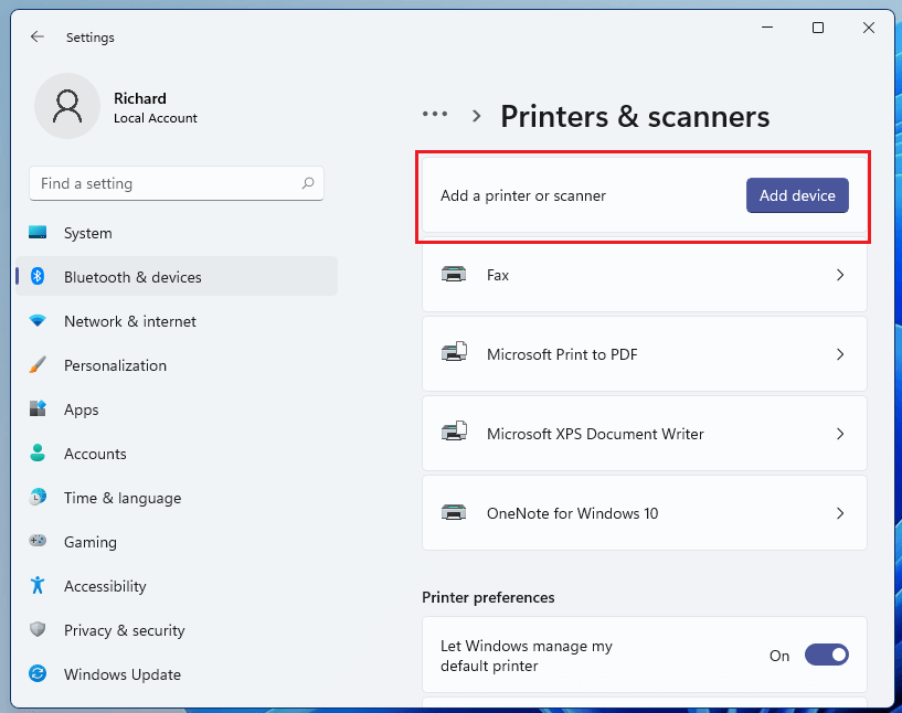 Hoe bekabelde/draadloze printers toevoegen in Windows 11?