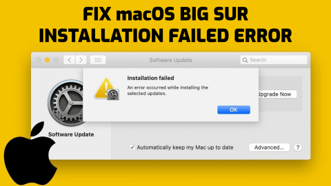 วิธีแก้ไขข้อผิดพลาดการติดตั้ง macOS Big Sur ล้มเหลว [8 วิธีที่ดีที่สุด]