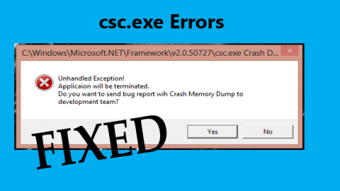 [SOLUȚIONAT] Cum se remediază erorile csc.exe în Windows 10?