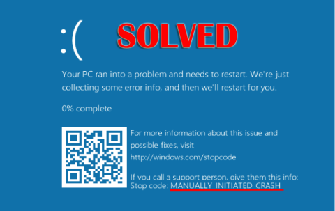 [ASK] MANUALLY_INITIATED_CRASH 0x000000E2 Kesalahan Windows 10