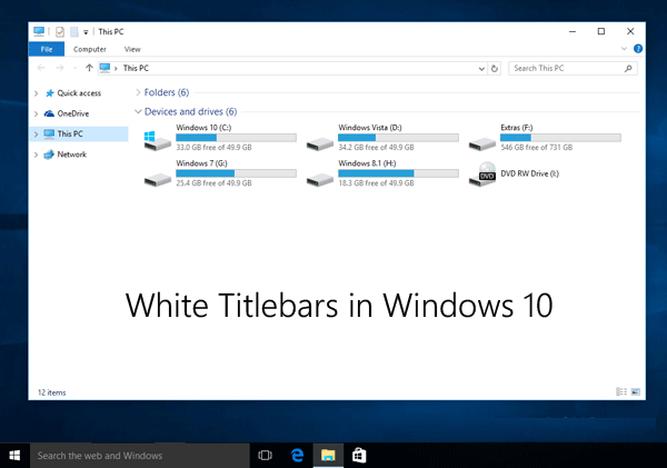 Singkirkan Bilah Judul Putih di Windows 10 – Tutorial Lengkap