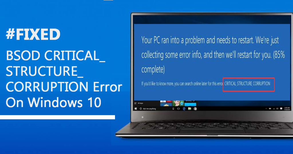 Structure corruption. Critical structure corruption. Windows critical Error. Critical structure corruption Windows 10 как исправить. Critical Error синий экран.