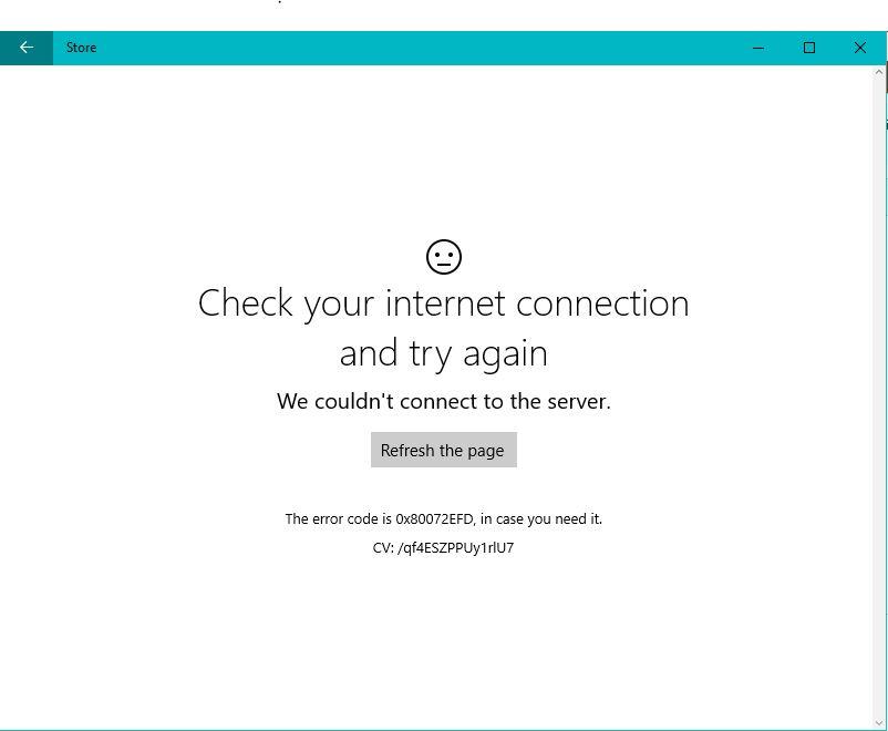 [11 remedieri] Cum se remediază eroarea Windows 10 Store 0x80072efd?