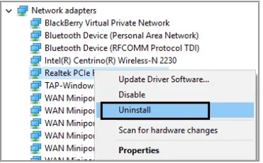 7+ Trik Untuk Memperbaiki Masalah "Realtek PCIe Gbe Family Controller Not Working"