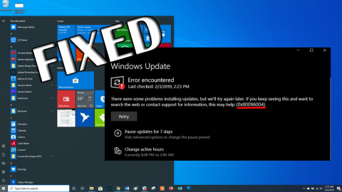 Hoe Windows 10 Update Error 0x80096004 te repareren?