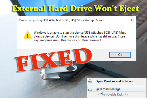 MEMPERBAIKI “Tidak Dapat Mengeluarkan Hard Drive Eksternal” di Windows 10 [5 Cara Aman]