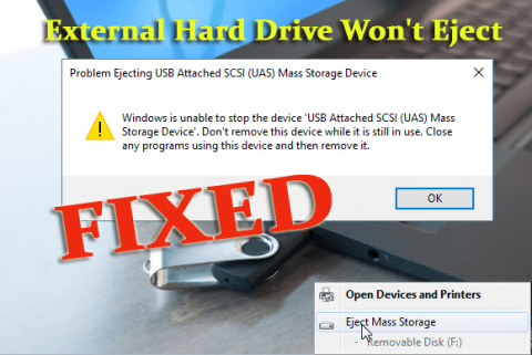 NAPRAWIONO „Nie można wysunąć zewnętrznego dysku twardego” w systemie Windows 10 [5 bezpiecznych sposobów]