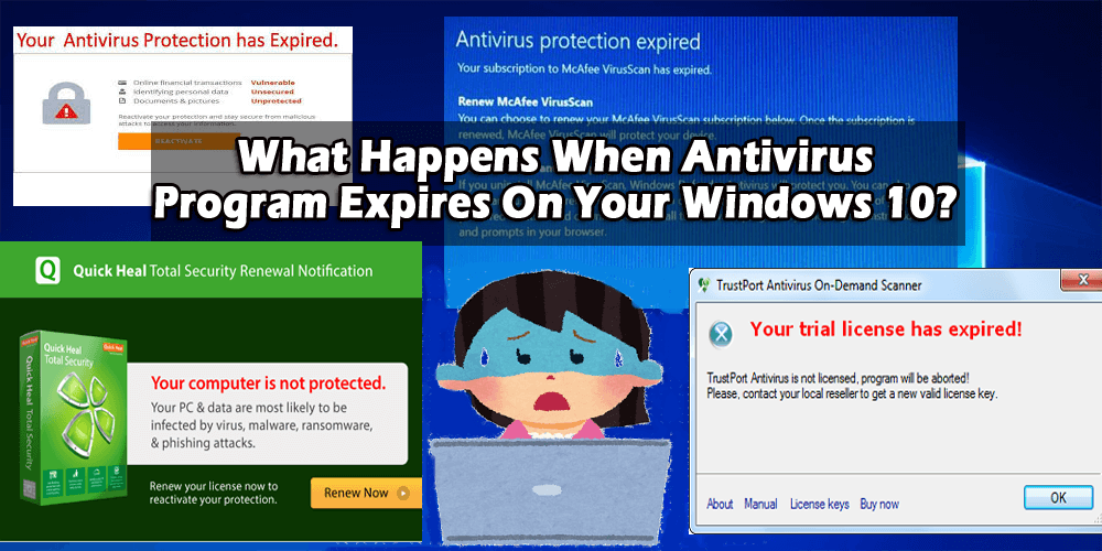 Windows 10에서 바이러스 백신 프로그램이 만료되면 어떻게 됩니까?