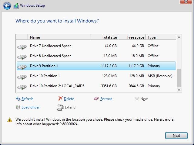 Perbaiki: Kesalahan 0x80300024 Saat Menginstal Windows [Metode Efektif]