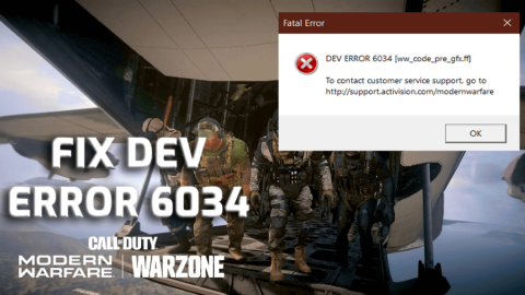 Bagaimana Memperbaiki COD Dev Error 6034 Di Xbox One/PC/PS4/PS5?