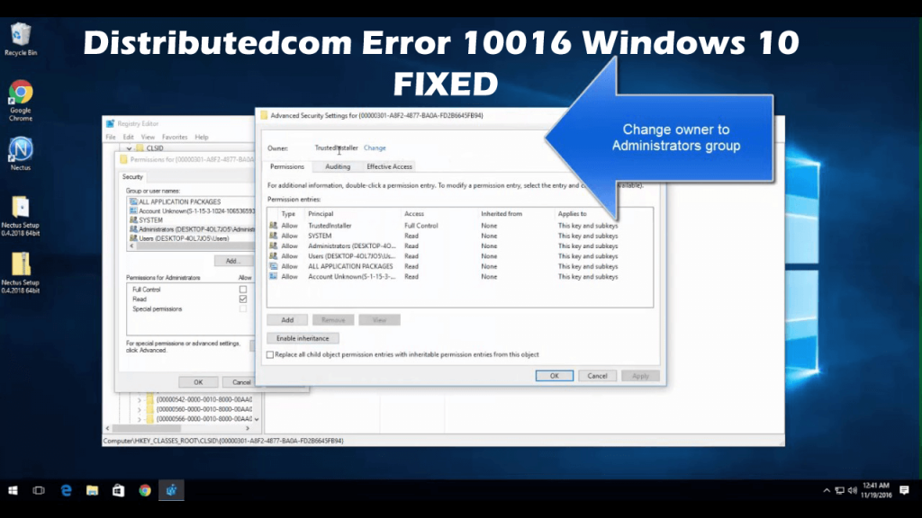 Kesalahan Distributedcom 10016 Windows 10 Fix