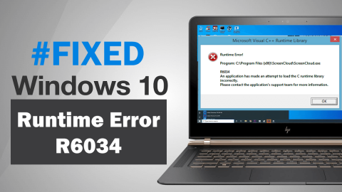 Bagaimana Cara Memperbaiki Microsoft Visual C++ Runtime Error R6034 Di Windows 10?