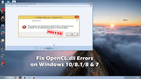 Como corrigir erros OpenCL.dll no Windows 10/8.1/8 e 7