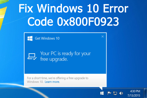 [Hızlı Düzeltme] Windows 10 Yükseltme Hata Kodu 0X800F0923 Nasıl Onarılır?