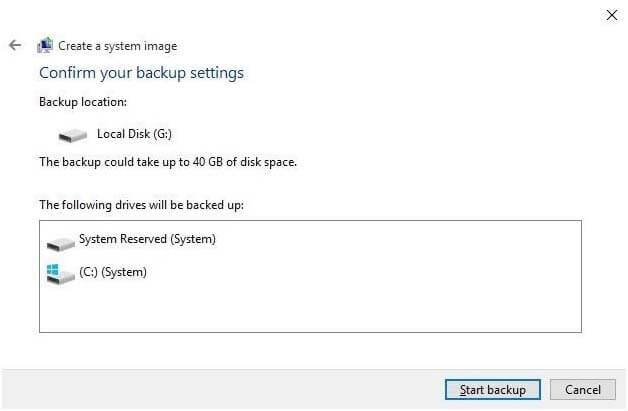 Come creare un backup dell'immagine di sistema in Windows 10