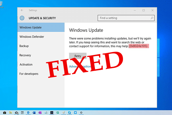 [SOLVED] How to Fix Windows Update Error 0x8024a105