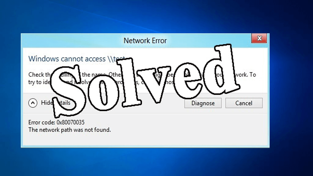 [DIPERBAIKI] Kode kesalahan 0x80070035 Jalur Jaringan Tidak Ditemukan di Windows 10