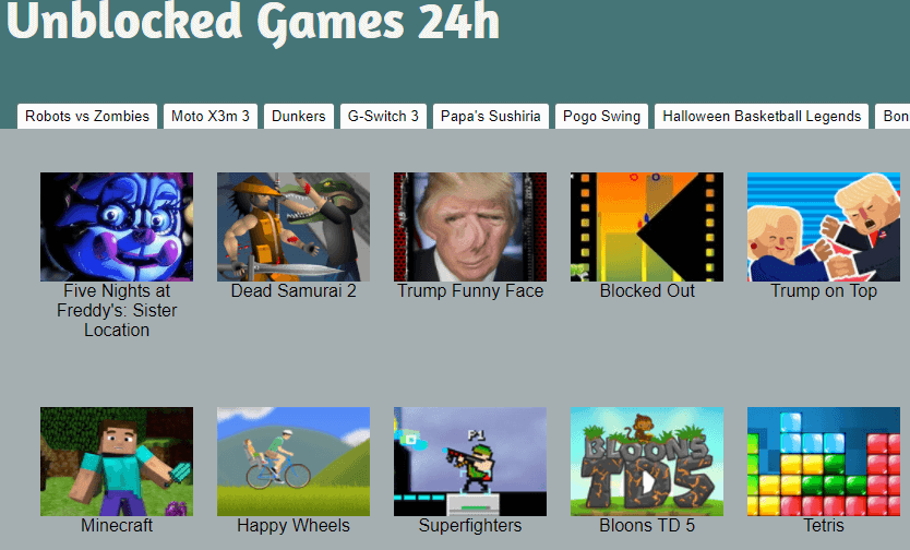 2022 年未被學校封殺的十大遊戲網站
