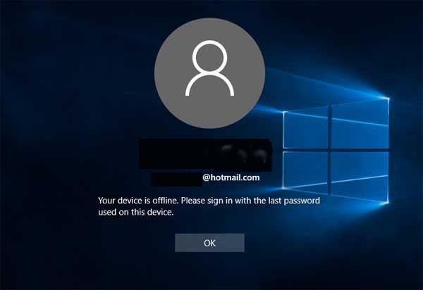 [DIPERBAIKI] "Komputer Anda Offline, Silakan Masuk Dengan Kata Sandi Terakhir" Windows 10