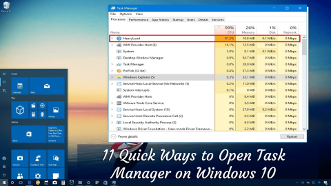 11 snelle manieren om Taakbeheer te openen op Windows 10