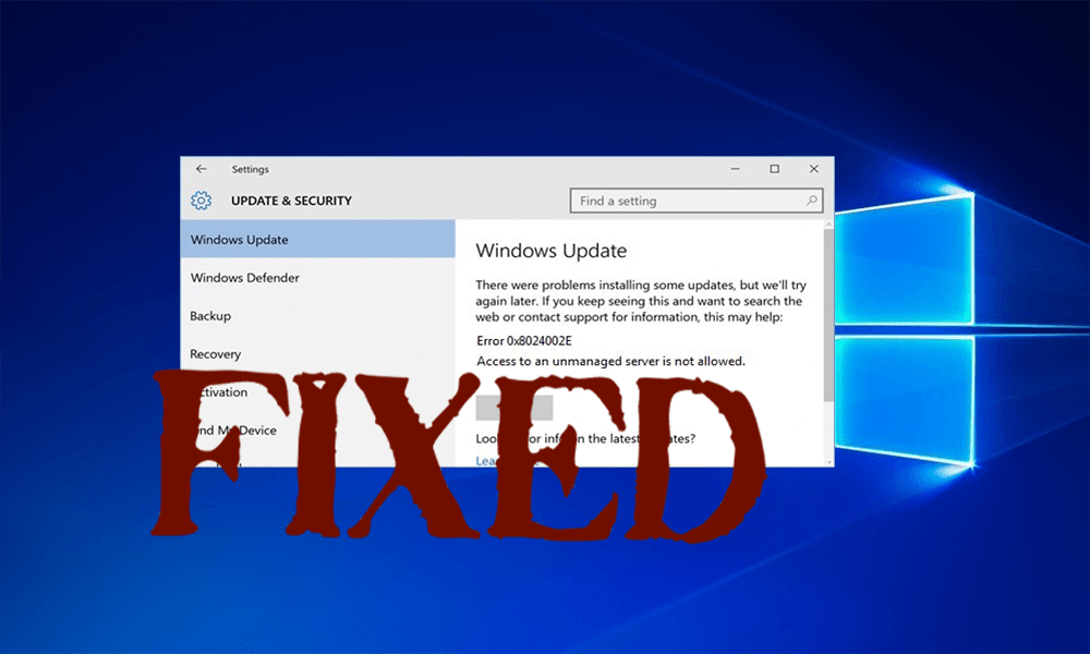 7 Cara Efektif Memperbaiki Windows 10 Update Error Code 0x8024002e