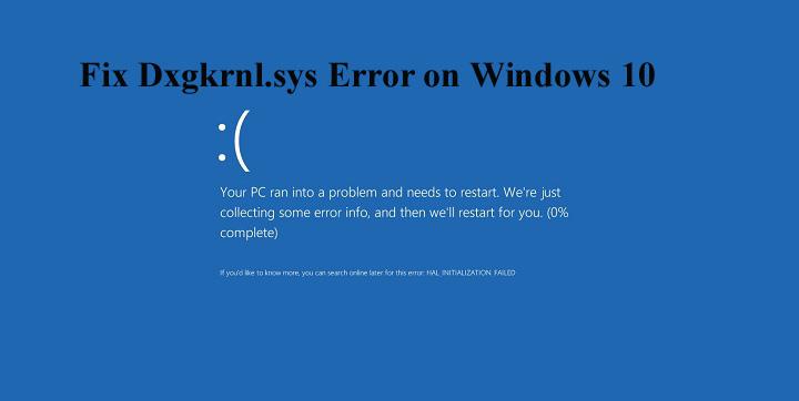 Le 7 migliori soluzioni per correggere l'errore schermata blu Dxgkrnl.sys su Windows 10