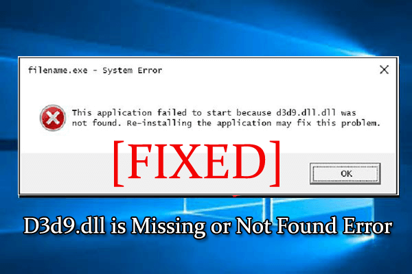 Bagaimana Memperbaiki Kesalahan d3d9.dll Hilang atau Tidak Ditemukan di Windows 10/8 & 7?