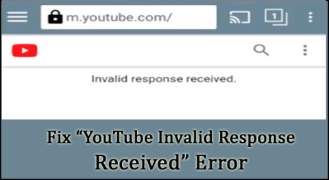 7 حيل سريعة لإصلاح خطأ تم تلقي استجابة غير صالحة على YouTube