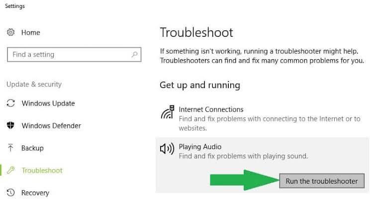 Cách khắc phục âm thanh không hoạt động sau khi cập nhật Windows 10?
