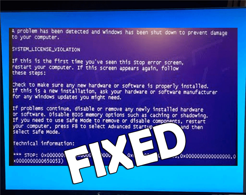 Ошибка license. Синий экран смерти Windows 7. Экран ошибки. Ошибка виндовс 10. Ошибка памяти в винде.