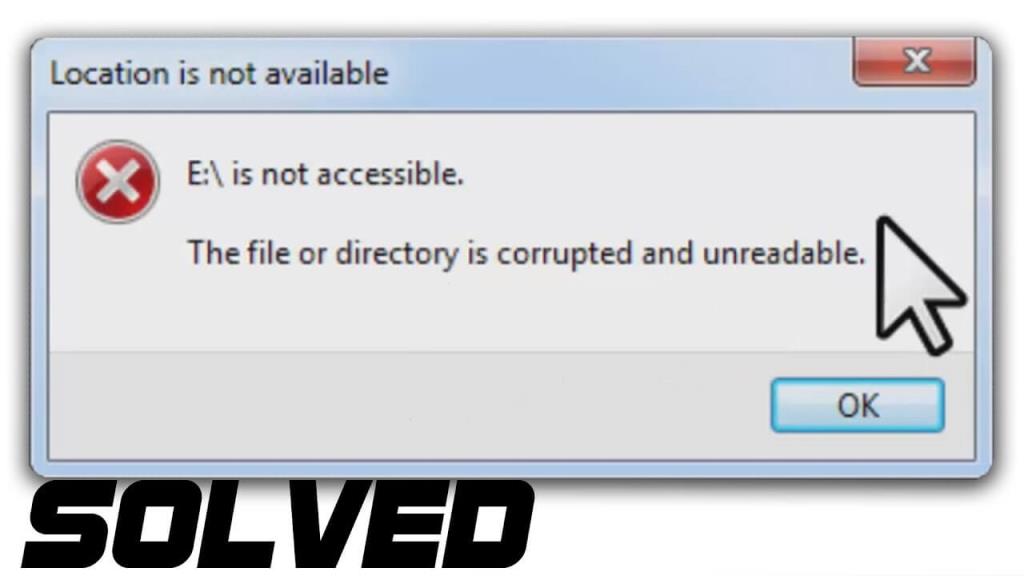 Исправить ошибку «Файл или каталог поврежден и нечитаем» в Windows 10