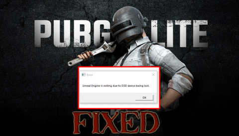 PubG Lite Unreal Engine-Fehler 0x887A0006