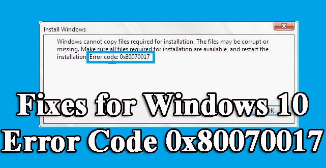 Perbaiki Kode Kesalahan 0x80070017 Windows 10 [PANDUAN CEPAT]