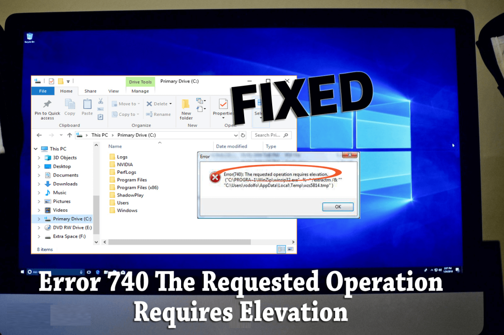[RISOLTO] Errore 740 L'operazione richiesta richiede l'elevazione Windows 10
