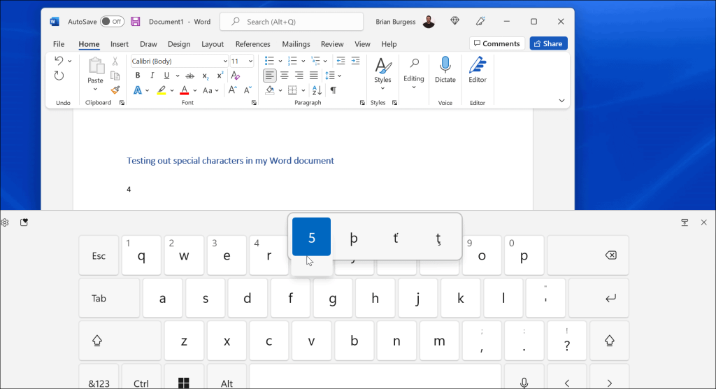 كيفية كتابة الأحرف الخاصة على Windows 11
