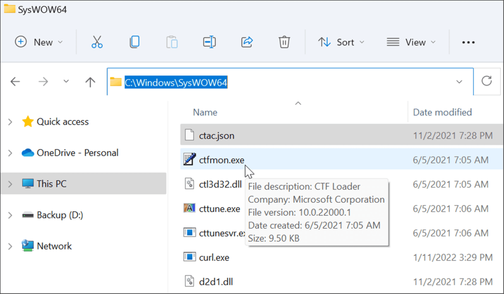 ما هو محمل CTF (cftmon.exe) على نظام التشغيل Windows 11