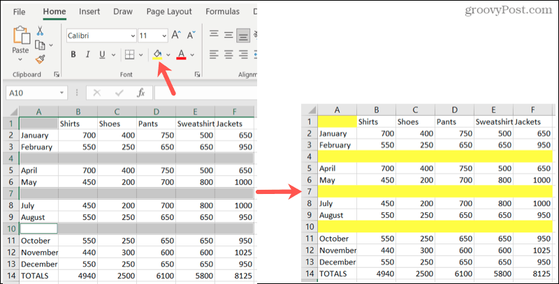 Cách tìm và xóa hàng trống trong Microsoft Excel