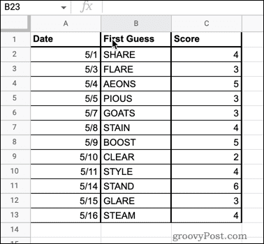 Как удалить пустые строки в Google Sheets