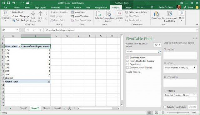 Cách tạo Pivot Table trong Microsft Excel