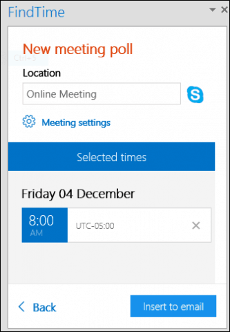 Outlook 用の Microsoft の新しい FindTime アドインの使用方法
