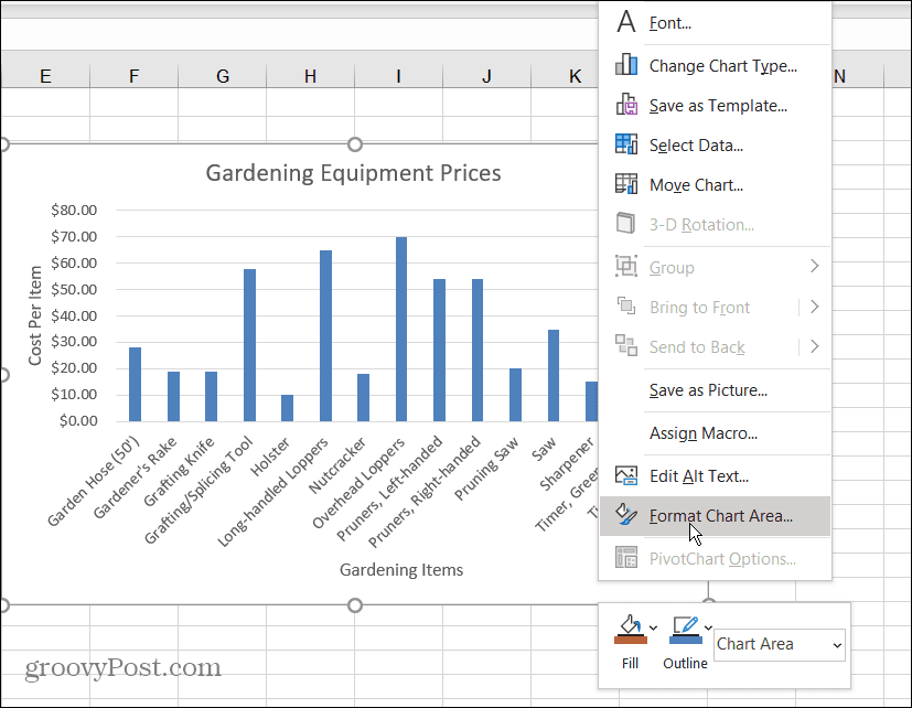 Cum se face un grafic cu bare în Excel