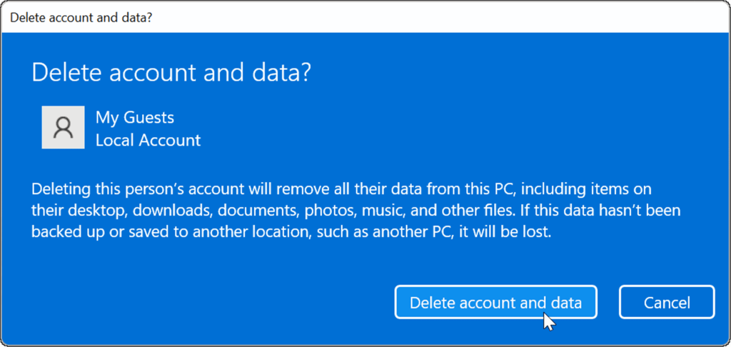 Een gastaccount maken op Windows 11