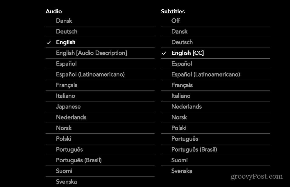 Cómo administrar subtítulos en Disney Plus