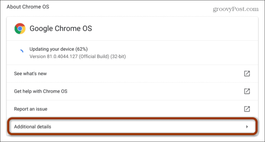 Cara Mencari Penghujung Kehidupan untuk Chromebook Anda